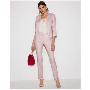 Express Columnist Ankle mid rise linen blend pants